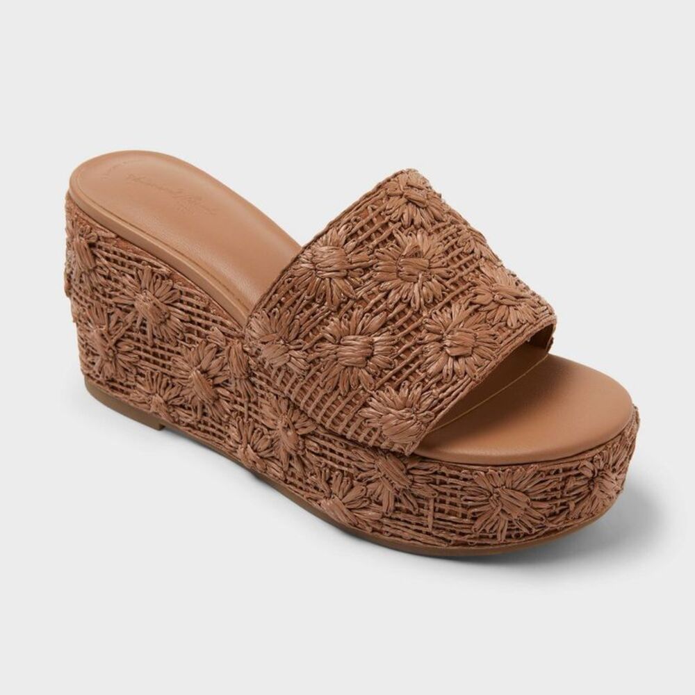 Women’s Sally Heels with Memory Foam Insole - Universal Thread Brown 12